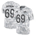 Choea LA.Rams #69 Kevin Dotson Player Arctic Camo Salute To Service Limited Game Stitched Jerseys