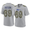 Choea LA.Rams #69 Kevin Dotson Player Gray Atmosphere Fashion Home Game Stitched Jerseys