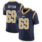 Choea LA.Rams #69 Kevin Dotson Player Navy Limited Vapor Untouchable Home Game Stitched Jerseys