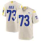Choea LA.Rams #73 Steve Avila Player Bone Home Game Stitched Jerseys