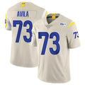 Choea LA.Rams #73 Steve Avila Player Bone Limited Vapor Home Game Stitched Jerseys