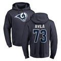 Choea LA.Rams #73 Steve Avila Player Navy Pullover Hoodie Limited Game Stitched Jerseys