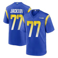 Choea LA.Rams #77 Alaric Jackson Player Royal Home Game Stitched Jerseys
