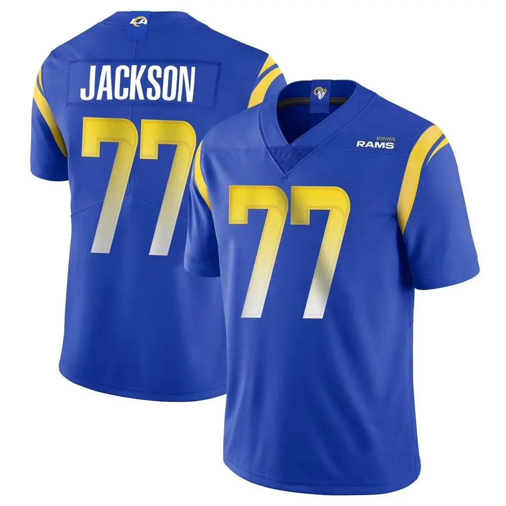 Choea LA.Rams #77 Alaric Jackson Player Royal Limited Vapor Untouchable Home Game Stitched Jerseys