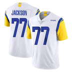 Choea LA.Rams #77 Alaric Jackson Player White Limited Vapor Untouchable Home Game Stitched Jerseys