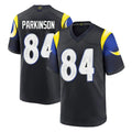 Choea LA.Rams #84 Colby Parkinson Player Black Midnight Rivalries Collection Home Game Stitched Jerseys