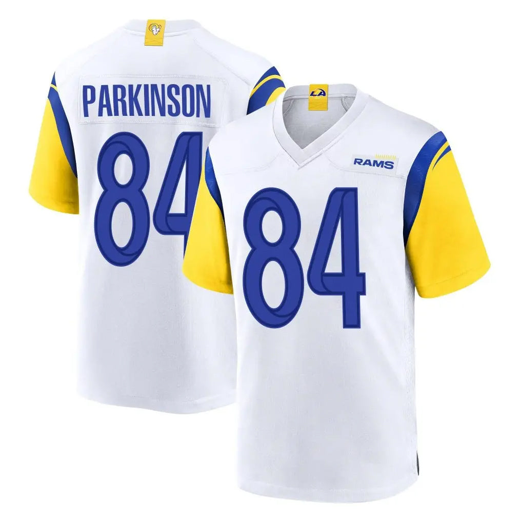 Choea LA.Rams #84 Colby Parkinson Player White Home Game Stitched Jerseys