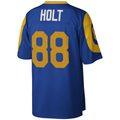 Choea LA.Rams #88 Torry Holt Mitchell & Ness Royal Legacy Replica Stitched Puhic Jersey