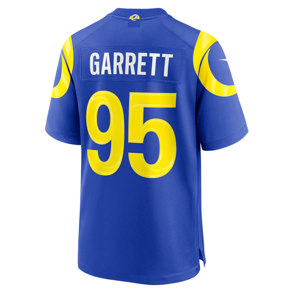 Choea LA.Rams #95 Myles Garrett Royal Game Stitched Jerseys