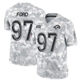 Choea LA.Rams #97 Poona Ford Player Arctic Camo Salute To Service Limited Game Stitched Jerseys