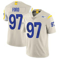Choea LA.Rams #97 Poona Ford Player Bone Limited Vapor Home Game Stitched Jerseys