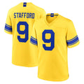 Choea LA.Rams #9 Matthew Stafford Player Gold Classic Sol Home Game Stitched Jerseys
