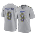 Choea LA.Rams #9 Matthew Stafford Player Gray Atmosphere Fashion Home Game Stitched Jerseys