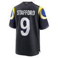 Choea LA.Rams #9 Matthew Stafford Player Midnight Blue Rivalries Collection Game Stitched Jerseys