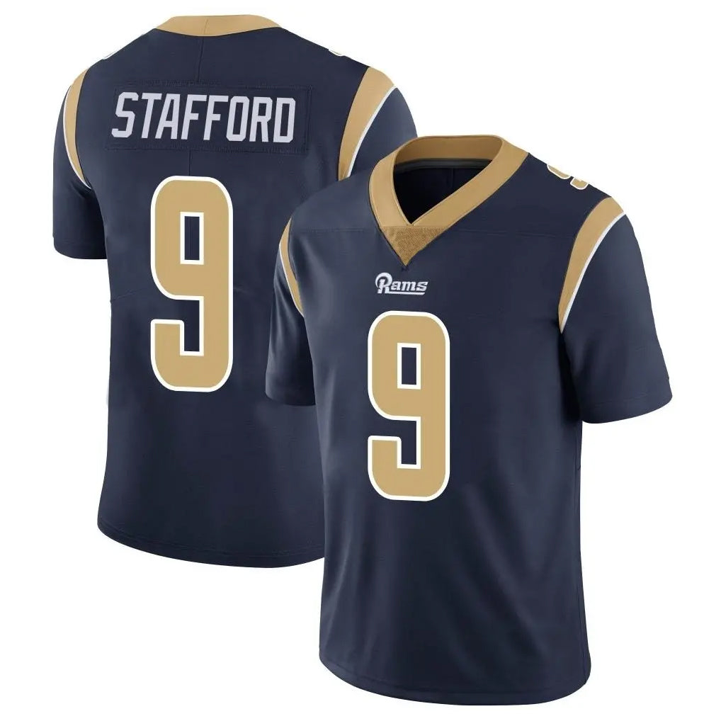 Choea LA.Rams #9 Matthew Stafford Player Navy Limited Vapor Untouchable Home Game Stitched Jerseys