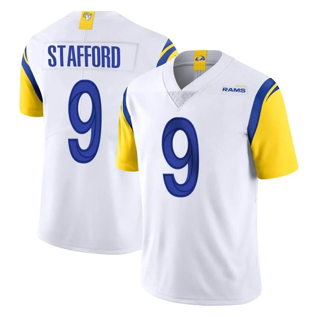 Choea LA.Rams #9 Matthew Stafford Player White Limited Vapor Untouchable Home Game Stitched Jerseys