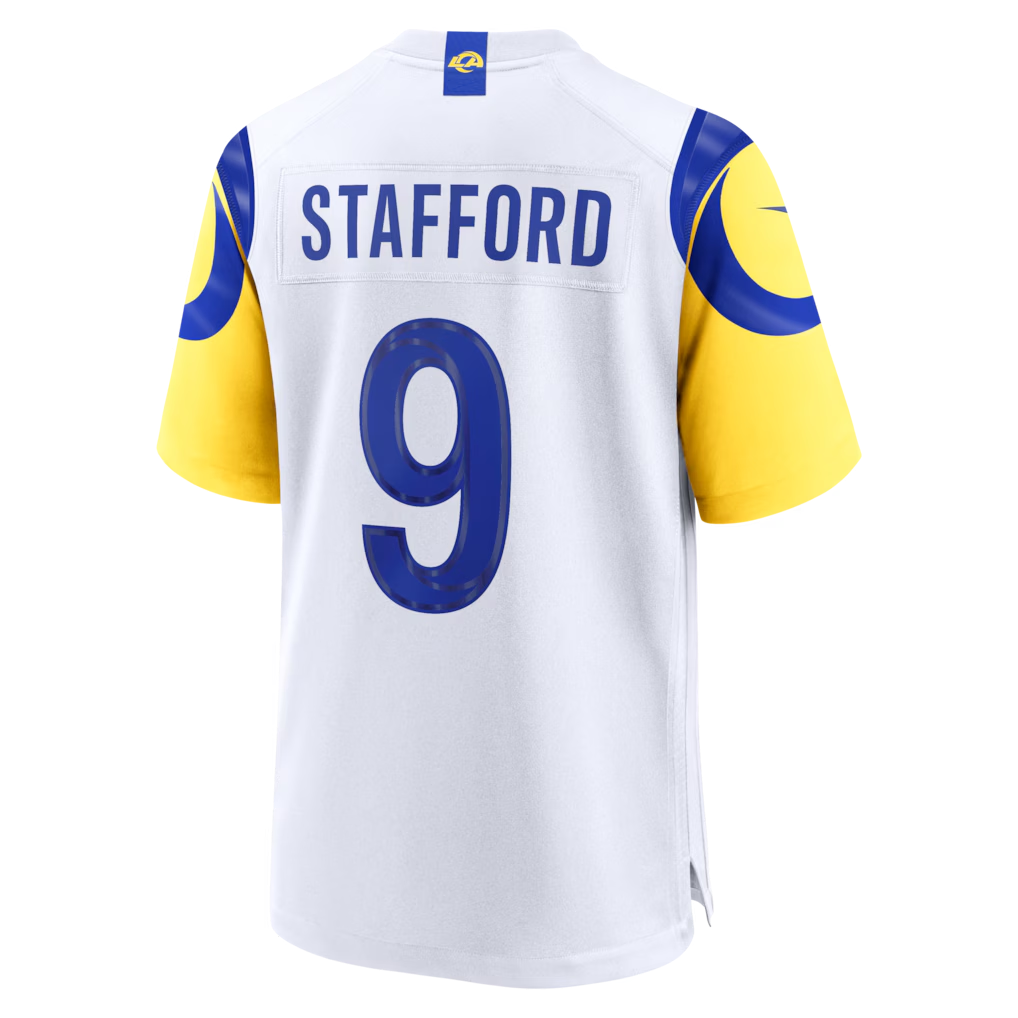 Choea LA.Rams #9 Matthew Stafford White White Game Player Stitched Jerseys