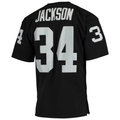 Choea LV.Raiders 1990 #34 Bo Jackson Mitchell & Ness Black Authentic Throwback Retired Player Stitched Puhic Jersey