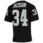 Choea LV.Raiders 1990 #34 Bo Jackson Mitchell & Ness Black Authentic Throwback Retired Player Stitched Puhic Jersey