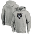 Choea LV.Raiders Gray LOGO Pullover Hoodies Home Game Blank Player Stitched Jerseys