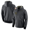 Choea LV.Raiders Gray Pullover Hoodies Home Game Blank Player Stitched Jerseys
