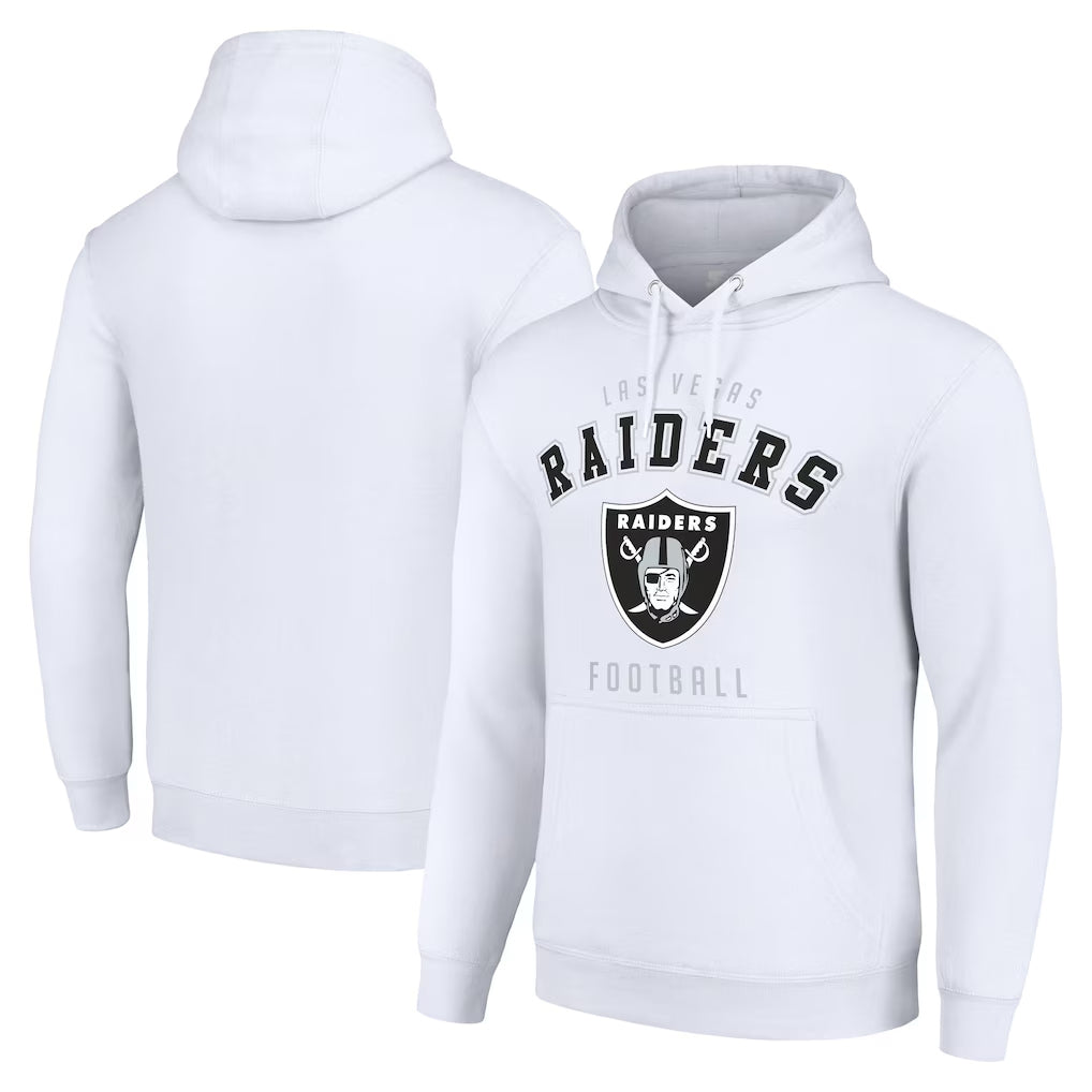 Choea LV.Raiders White LOGO Pullover Hoodies Home Game Blank Player Stitched Jerseys