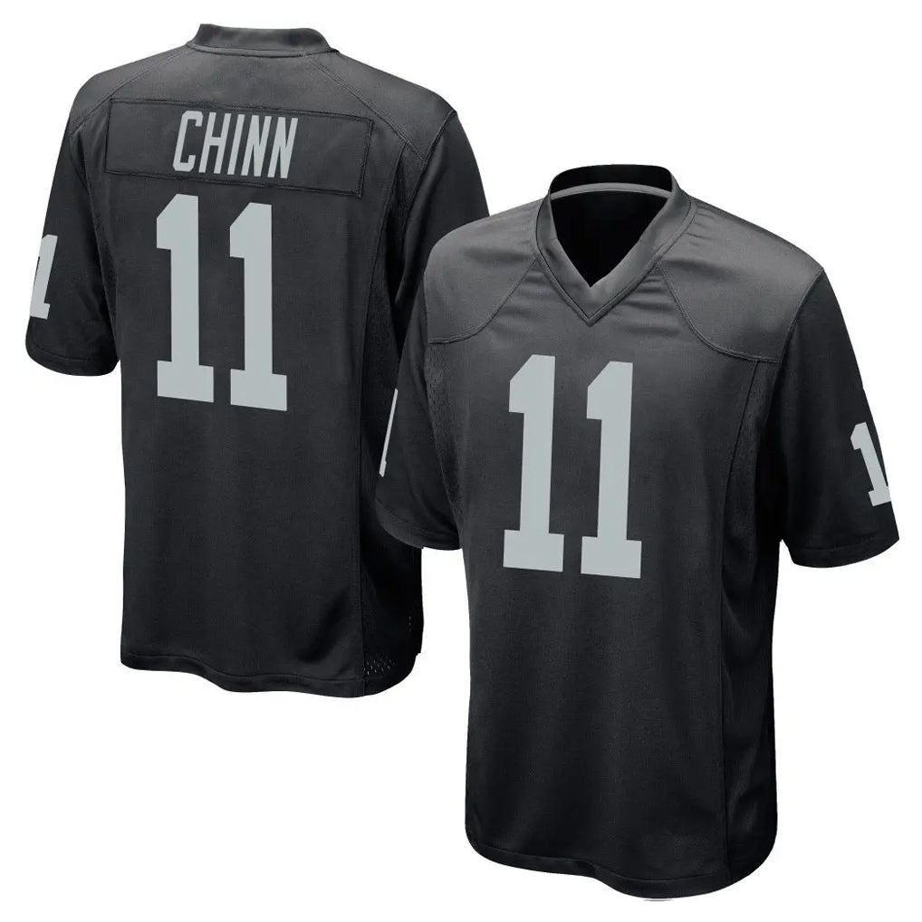 Choea LV.Raiders #11 Jeremy Chinn Player Black Home Game Stitched Jerseys