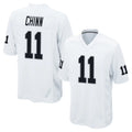 Choea LV.Raiders #11 Jeremy Chinn Player White Home Game Stitched Jerseys