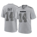 Choea LV.Raiders #14 Matt Gay Player Gray Atmosphere Fashion Limited Game Stitched Jerseys