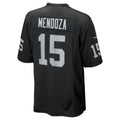 Choea LV.Raiders #15 Fernando Mendoza Black 2026 Draft First Round Pick No. 1 Team Game Stitched Jerseys