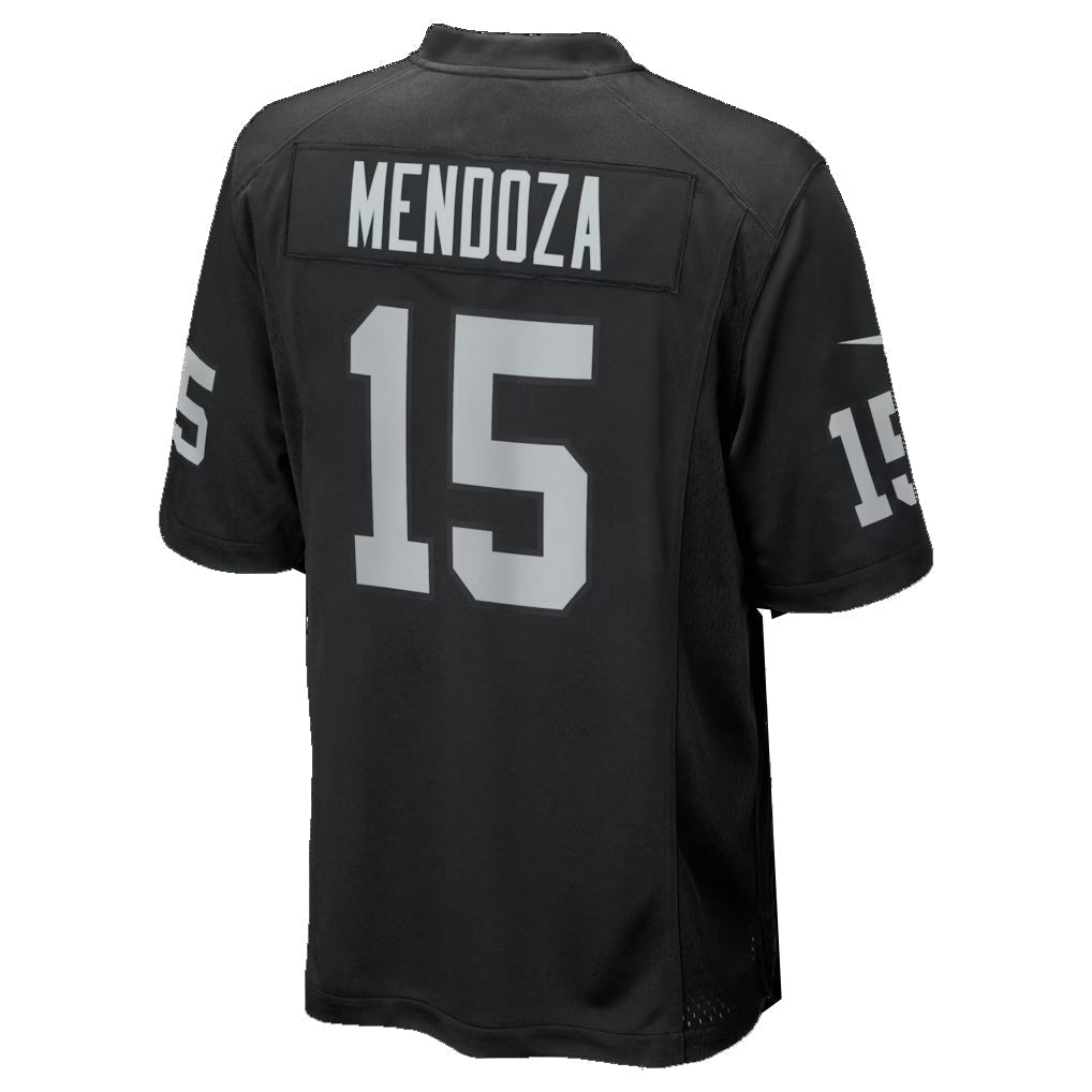 Choea LV.Raiders #15 Fernando Mendoza Black 2026 Draft First Round Pick No. 1 Team Game Stitched Jerseys