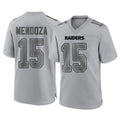 Choea LV.Raiders #15 Fernando Mendoza Player Gray Atmosphere Fashion Limited Game Stitched Jerseys