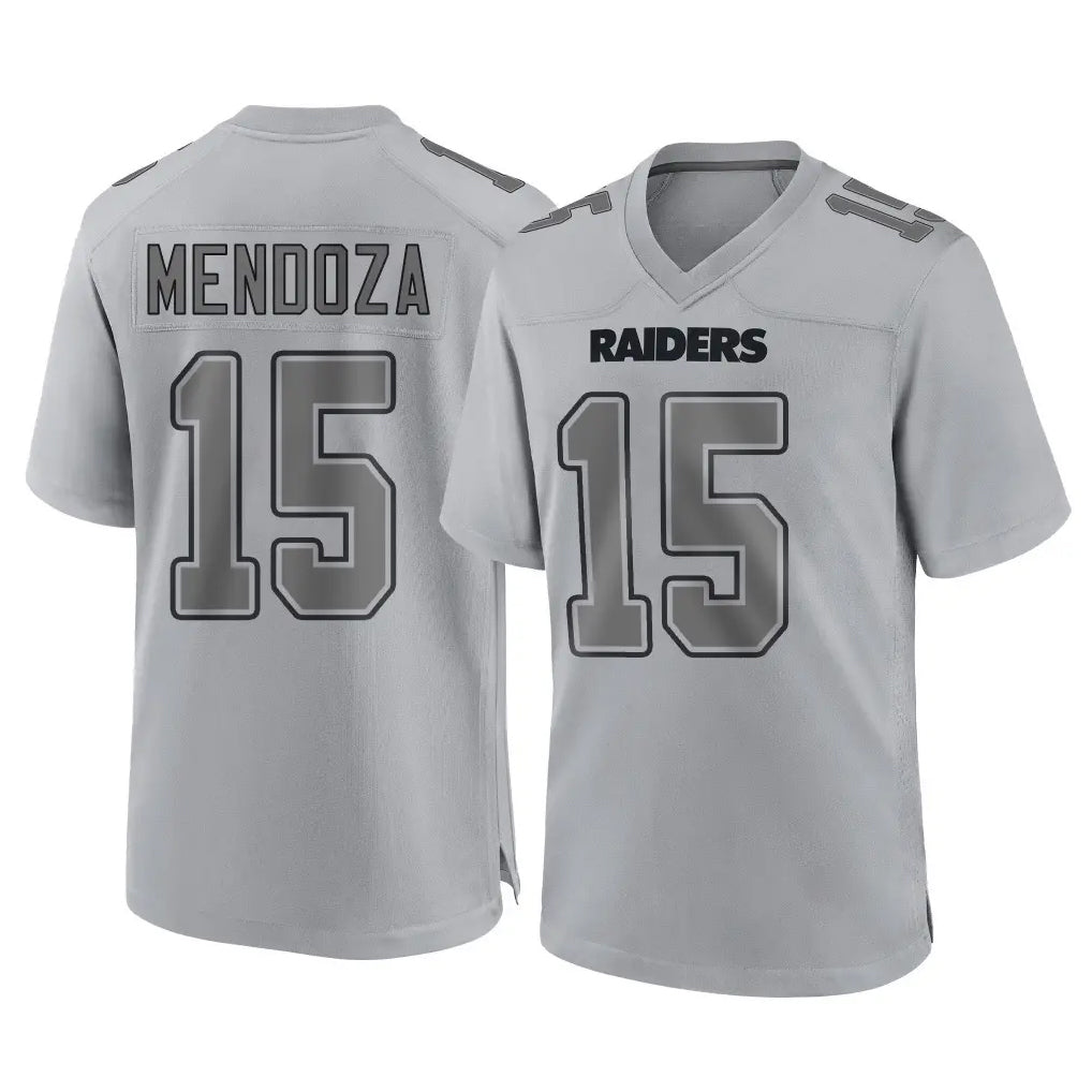 Choea LV.Raiders #15 Fernando Mendoza Player Gray Atmosphere Fashion Limited Game Stitched Jerseys