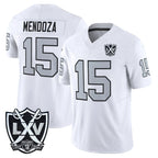 Choea LV.Raiders #15 Fernando Mendoza Player White 2026 Vapor Limited Home Game Stitched Jerseys