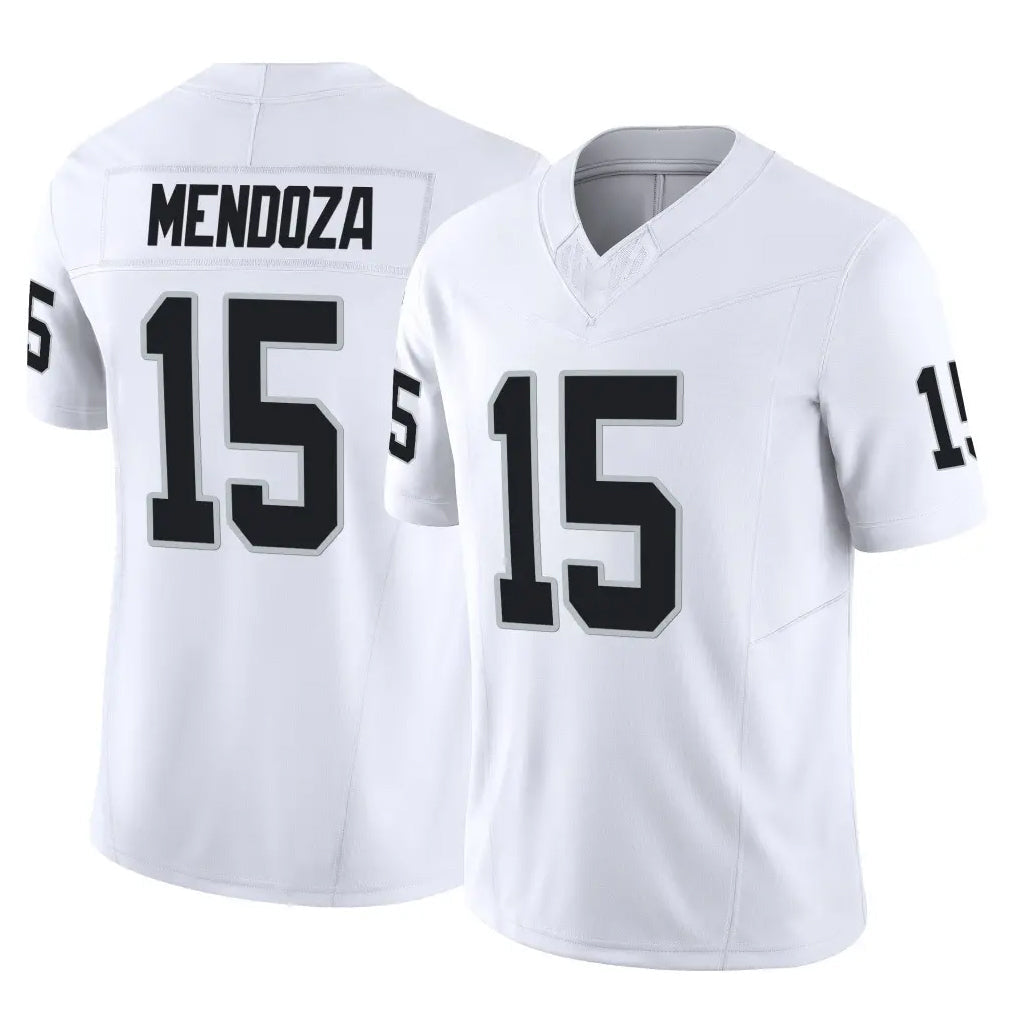 Choea LV.Raiders #15 Fernando Mendoza Player White Limited Vapor F.U.S.E. Home Game Stitched Jerseys