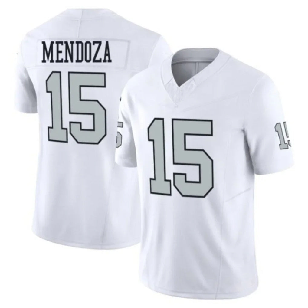 Choea LV.Raiders #15 Fernando Mendoza Player White Vapor F.U.S.E. Limited Home Game Stitched Jerseys
