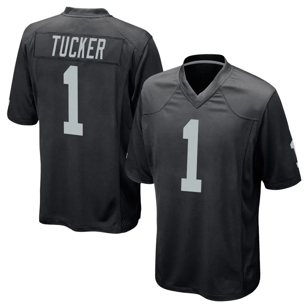 Choea LV.Raiders #1 Tre Tucker Player Black Home Game Stitched Jerseys