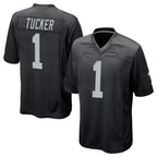 Choea LV.Raiders #1 Tre Tucker Player Black Home Game Stitched Jerseys