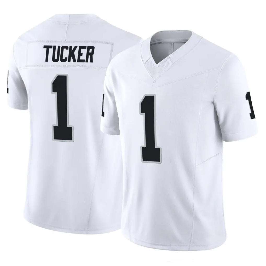 Choea LV.Raiders #1 Tre Tucker Player White Limited Vapor F.U.S.E. Home Game Stitched Jerseys