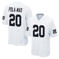 Choea LV.Raiders #20 Isaiah Pola-Mao Player White Home Game Stitched Jerseys
