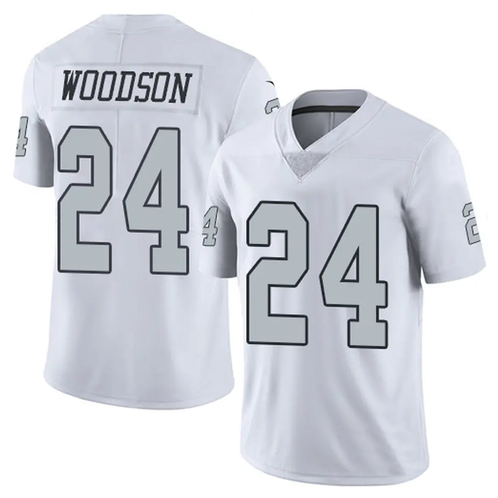 Choea LV.Raiders #24 Charles Woodson Player White Alternate Vapor Limited Stitched Jerseys