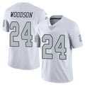 Choea LV.Raiders #24 Charles Woodson Player White Alternate Vapor Limited Stitched Jerseys