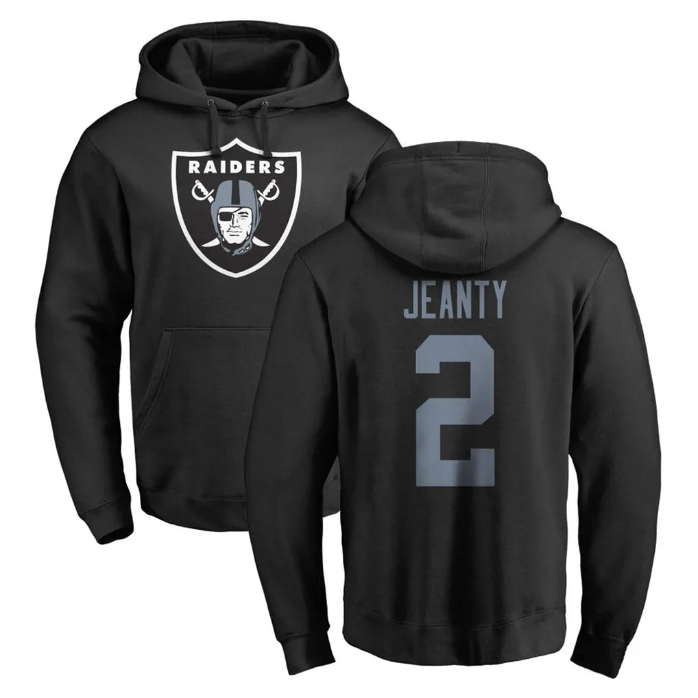 Choea LV.Raiders #2 Ashton Jeanty Player Black Logo Pullover Hoodies Limited Game Stitched Jerseys