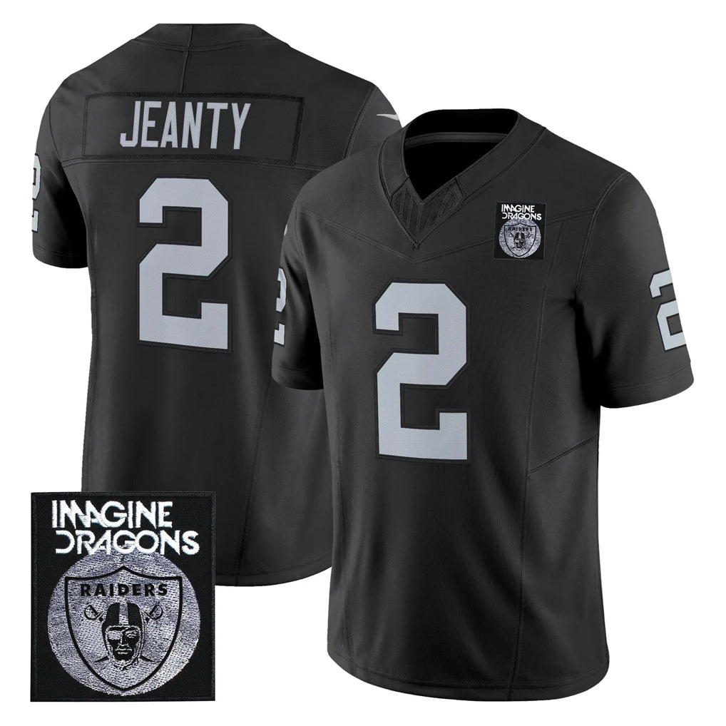 Choea LV.Raiders #2 Ashton Jeanty Player Black Vapor Limited Home Game Stitched Jerseys