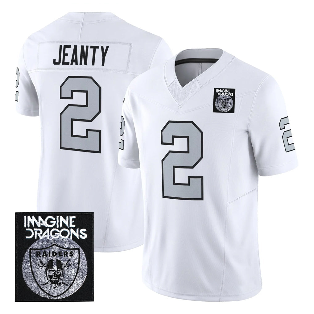 Choea LV.Raiders #2 Ashton Jeanty Player White Vapor Limited Home Game Stitched Jerseys
