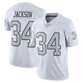 Choea LV.Raiders #34 Bo Jackson Player White Alternate Vapor F.U.S.E Limited Stitched Jerseys