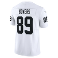 Choea LV.Raiders #89 Brock Bowers White Vapor F.U.S.E. Limited Stitched Jerseys