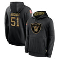 Choea LV.Raiders #51 Malcolm Koonce Player Black Salute to Service Hoodies Limited Game Stitched Jerseys