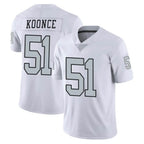 Choea LV.Raiders #51 Malcolm Koonce Player White Limited Color Rush Home Game Stitched Jerseys