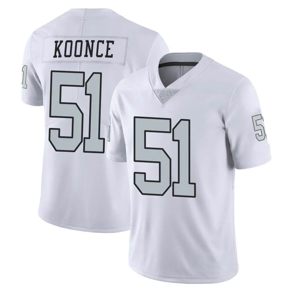 Choea LV.Raiders #51 Malcolm Koonce Player White Limited Color Rush Home Game Stitched Jerseys